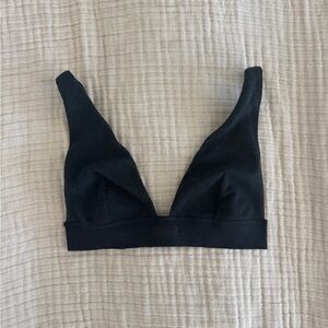 Skims Cotton Rib Plunge Bralette